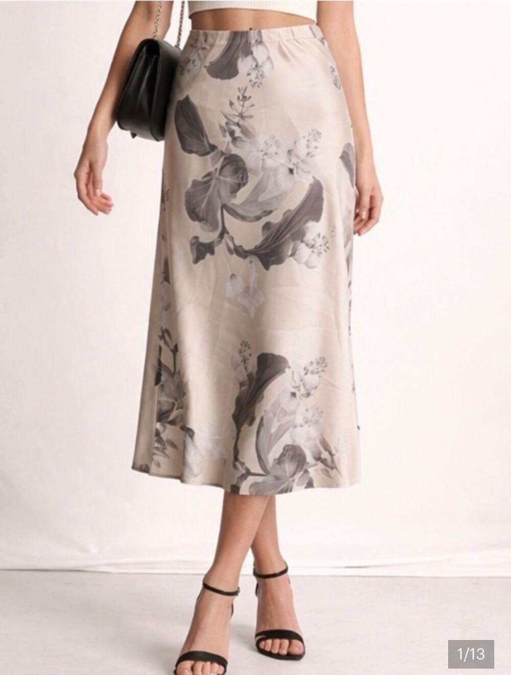 NWOT: AllSaints Rayan Diana Floral Midi Skirt Size 0